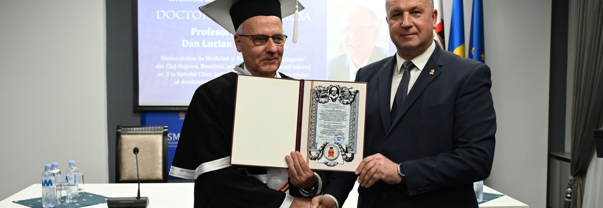 Doctor Honoris Causa of “Nicolae Testemitanu” University title awarding to Emeritus Professor Dan Lucian Dumitrascu 